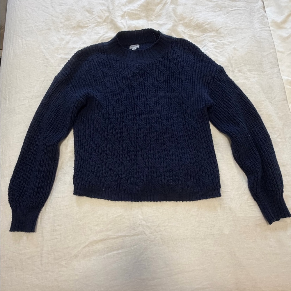 J. Crew Navy Blue Knit Sweater